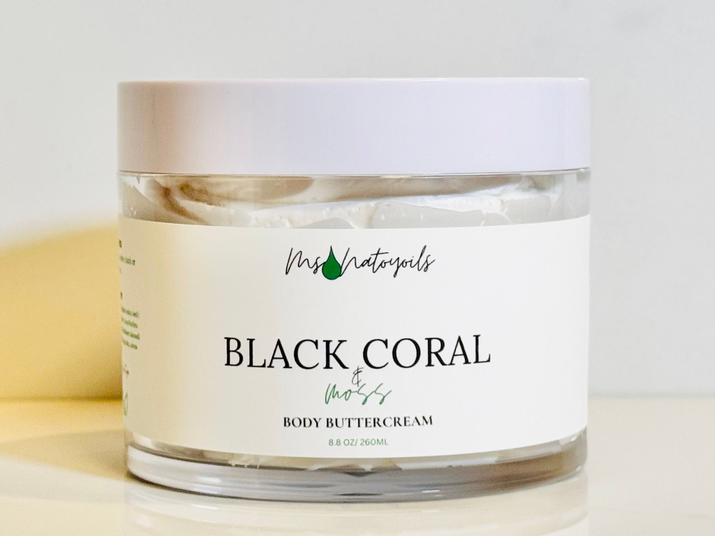 Black Coral & Moss Whipped Body Buttercream
