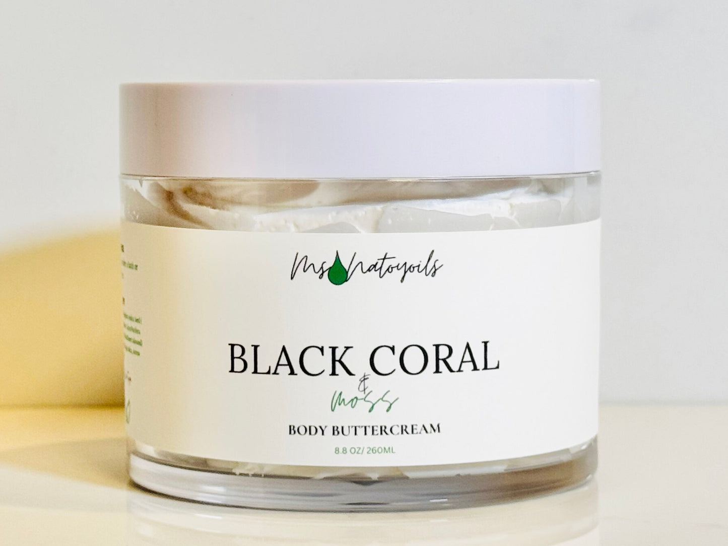 Black Coral & Moss Whipped Body Buttercream